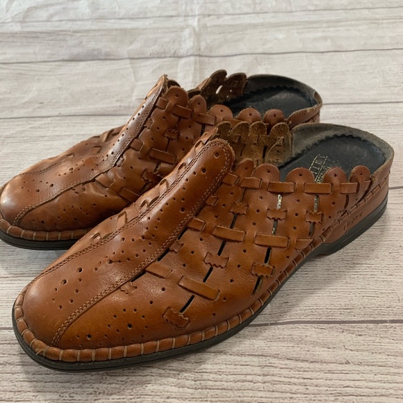 Rieker Womens Size 40 / 9 Brown Leather Shoes - Picture 2 of 12